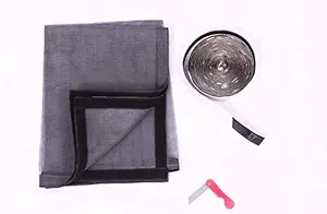 UR LITTLE SHOP Stitched Fiberglass Mosquito Net for Windows 120 x 120 cm_ 47 x 47 Inch_ 4 x 4 Feet_ Grey :U3