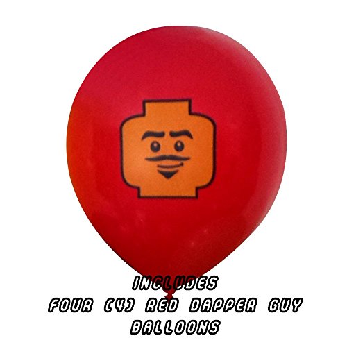 24 Pack of Colorful 25cm Birthday Balloons for Lego Theme Party - 7