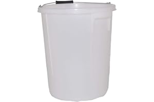 KD & JAY Plasterers Bucket 25 Litre Depth Gauge Durable Plastic Metal Handle