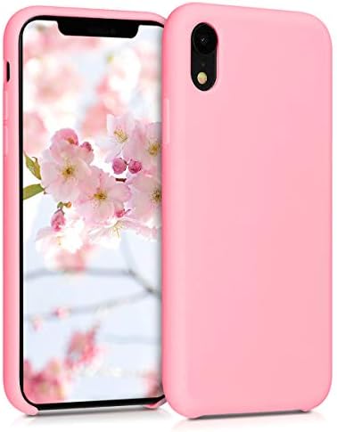 kwmobile TPU Silicone Case Compatible with Apple iPhone XR - Case Slim Phone Cover with Soft Finish - Light Pink