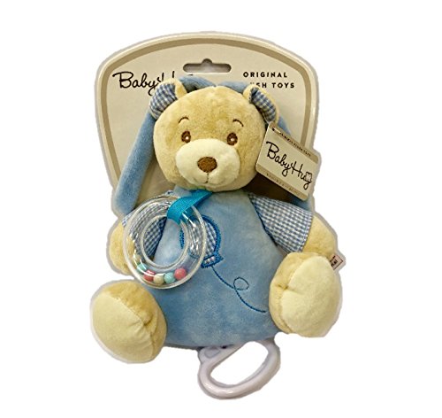 Adora 9890 Little Sky Blue Teddy Bear Rattle With Easy