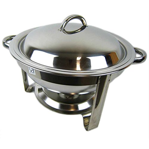 Preisvergleich Produktbild Runder Chafing Dish Speisenwärmer Warmhaltebehälter aus Edelstahl