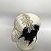 MagiDeal Retro Black Feather Headpiece Flapper Chain Flower Hairband Great Gatsby Headband 1920s for Fancy Dress Party