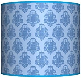 DR WHO (BLUE) CEILING LAMPSHADE ~ 10" DRUM ~ BOYS BEDROOM LAMP SHADE