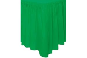 UNIQUE Generique - Emerald green plastic table skirt