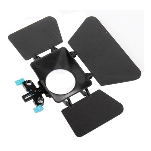 koolertron - Matte Box 15 mm Rod rail de support Pare-soleil pour Appareil photo reflex num  rique DSLR Canon 550D 500D 60D 50D 5D 40D  5D2 5D3 1Ds   Nikon D700 D300 D90 D7000 D5000 D3100 D3000  Fuji  Olympus  Pentax reflex DSLR SLR DC