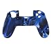 Imported Camo Silicone Protective Skin Case Cover for Sony PlayStation 4 PS4 Controller --Navy with Black RS.170.00