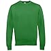 AWDis Just Hoods AWDis Unisex Crew Neck Plain Sweatshirt (280 GSM) (2XL) (Kelly Green)