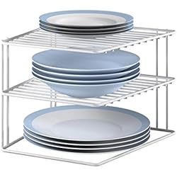 Metaltex Silos 364202 étagère d'angle porte-assiettes Blanc 25 x 25 x 19 cm