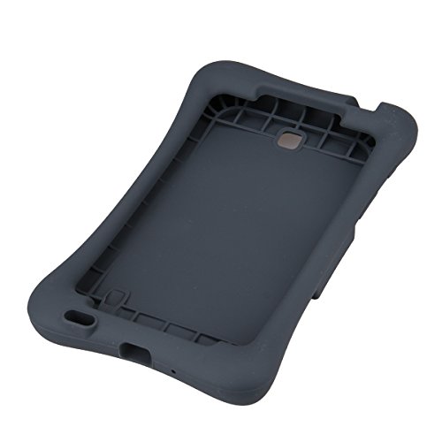 NEWSTYLE Samsung Galaxy Tab 4 7.0 Kinderfreundliche Silikon Hülle Schutzhülle Tasche Case für Samsung Tab 4 SM-T230 / T231 / T235 (7 Zoll) – Schwarz - 3
