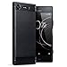 Produktbild Xperia XZ1 Case, Terrapin TPU Schutzhülle Tasche Case Cover für Sony Xperia XZ1 Hülle Karbonfaser & Ausgebürstet Dessin - Schwarz