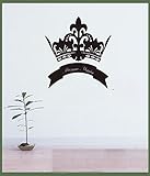 wandaufkleber küche wall art decor stickers Personalized Royal Crown for the bedroom home décor