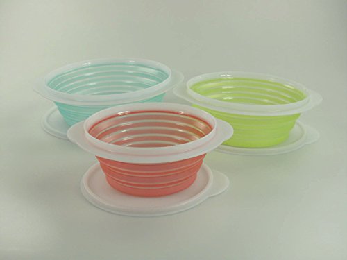 TUPPERWARE Mini-Max Teller Küchenhelfer 2 L mint+1,5 L limette+950 ml lachs (3) 10431 - 5