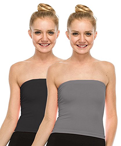 Fashion Line Cotton Lycra Tube Top for Girls/Women (Black & Grey, Pack of 2) RS.319 (74.00% Off) - Amazon Fashion Line Cotton Lycra Tube Top for Girls/Women (Black & Grey, Pack of 2) RS.319 (74.00% Off) - Amazon