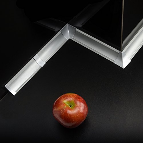 [DQ-PP] Innenecke für Winkelleisten Aluminium für Küchen 23mm x 23mm Arbeitsplatten Grundprofil Abschlussleiste Küchenabschlussleiste Tischplattenleisten