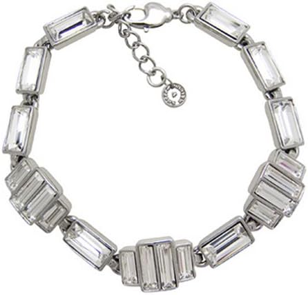 Butler and Wilson Thin Art Deco Style Bracelet with Baguette Stones