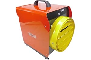 Aktobis Starkstromheizgebläse WDH-BGP10S mit 10.000 Watt (400V / 16A) mit Schlauchanschluss