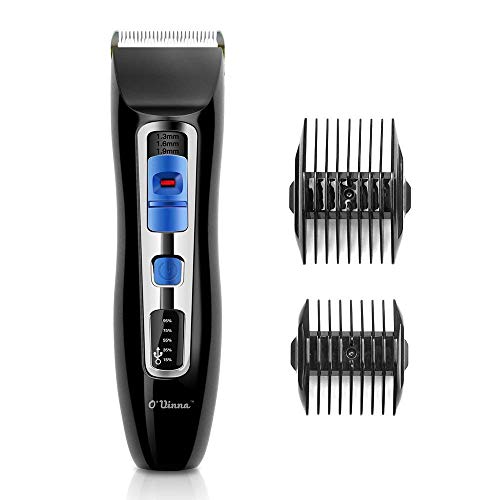 O'vinna HairClipper Personal Care Tondeuse électrique portable en acier inoxydable Noir