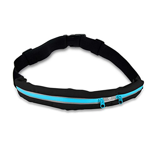 Laufgurt Â»Run4FunÂ« Stilvolle GÃ¼rteltasche / Bauchtasche / Lauftasche fÃ¼r Laufen, Wandern, Klettern, Reiten - 3x Farben / Handys bis ca. 5,5Zoll / elastisch wasserdicht & festsitzend ! Blau