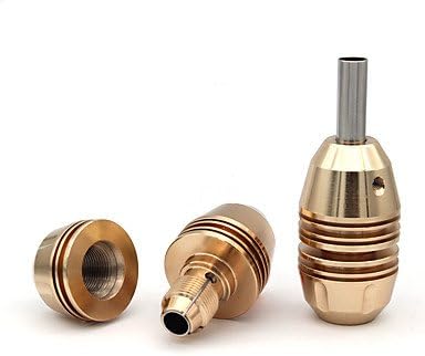Self -Lock Brass Tattoo Grip , golden