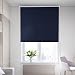 Produktbild SHINY HOME 120x230cm (B x H) DUNKELBLAU Blickdicht Abdunkeln Verdunkelungsrollo Rollo mit Klemmträgern Lichtundurchlässig für Fenster Tür ohne Bohren