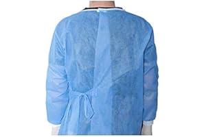 BAY MEDICAL Passez la souris sur l'image pour zoomer Lot de 10 Sublouses de Protection Jetables 40gr/m2 taille L