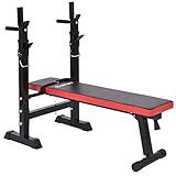 Costway Adjustable Folding Weight Bench Multi Sit up Workout Barbell Dip Station Lifting Chest Press Exercise Gym