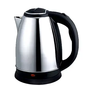 LOYZO Stainless Steel Electric Kettle 1500 Watt - 2 Liter Multipurpose Large Size Tea Coffee Maker Water Boiler with Handle (Silver)