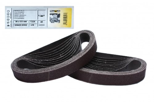 10 Stück Flexovit Schleifbänder 30 x 533 mm Korn 80