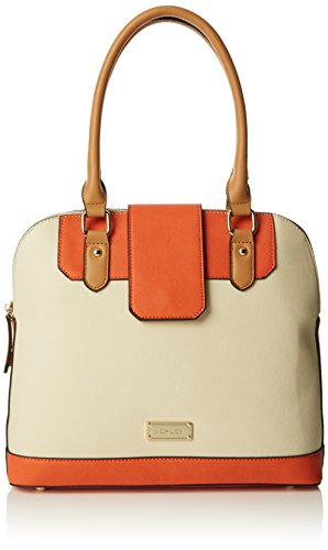 HENLEY Womens Christy Top-Handle Bag Orange/Camel