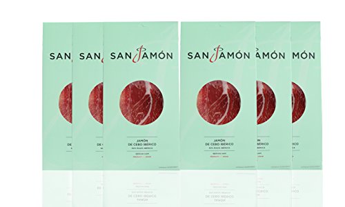 San Jamon pack de 6 sobres de 100 g de Jamón Ibérico Loncheado
