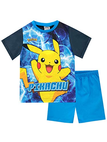 Pokmon-Pijamas-de-Manga-Corta-para-nios-Pikachu Pokmon-Pijamas-de-Manga-Corta-para-nios-Pikachu
