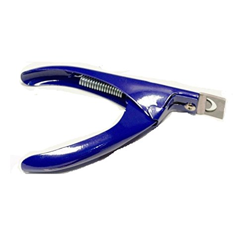 Professional Acrylic Stainless Steel Manicure Art Tip Nail Cutter Clipper Regular Use [ BLUE ]