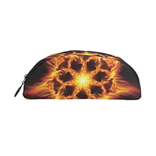 BONIPE The Burning Hexagon Stars Pencil Case Pen Bag Pouch Holder Coin Purse Cosmetic Makeup for Trave Office