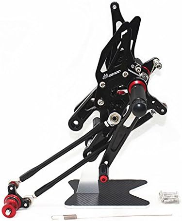 Motorcycle Fully Adjustable Rear Sets Foot Pegs HONDA CBR 600RR 2003 2004 2005 2006 BLACK COLOR