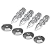 Produktbild Richer-R 4 Stücke Spikes-Set für Lautsprecher, Kupfer Speaker Spike Absorber Isolation,HiFi Lautsprecher Stoßfest Anti-Schock Spikes Ständer Fuß mit Basis Pads Set für Lautsprecher Silberig