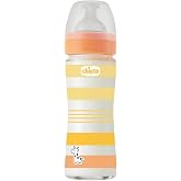 CHICCO Physio vakumlu i&ccedil;ecek şişesi, yumuşak silikon ve yumuşak Sense kaplama, altın tutmaz, rejenerasyonu ve sinirliliği aza