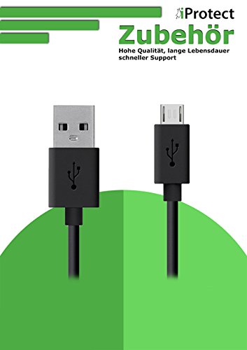 iProtect Micro USB 2.0 Ladekabel LG Magna, Leon, Joy, Spirit, LG G Flex 2 Datenkabel schwarz - 2