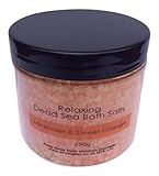Relaxing Dead Sea Bath Salts Soak 250g With Lavender & Sweet Orange Essential Oils