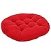 Produktbild Nunubee Kissen Frische Art der japanischen Kunst Tuch Material Kissen Einfarbige Serie Dekoration deko kissen deko wohnzimmer Autodekoration sofa cover, Rundes Rot 55x55cm