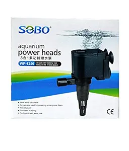 Jainsons Pet Products Sobo Aquarium Submersible Pump Power Head (WP-1250, 10W, Flow Max. 800L/H)