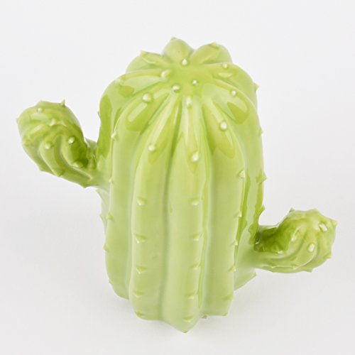 Kaktus Trend Deko Objekt Porzellan grün Kakteen Dekoration (14x11x6cm) - 2