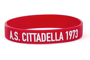 A.S.CITTADELLA 1973 A.S. CITTADELLA 1973, Braccialetto Gomma Gadget Ufficiale Cittadella Calcio, Bracciale Uomo e Unisex in Silicone, Adatto Come Braccialetto Bambino Calcio, Rosso Granata con Dettagli Bianchi