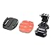 Produktbild 8 Stück Neue Schwarze Kamera Wohnung Gebogene Halterung Halter Helm Basis-Kit für GoPro Hero 3 4
