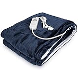 FLAUSCHIG WEICH: Die Heizmatte besteht aus samtig-weichem Microplüsch und schmiegt sich sanft an Dich an. Durch die 3 Wärmestufen kannst Du dabei selbst steuern, wie warm die beheizbare Decke sein soll.