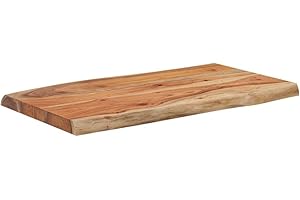 vidaXL Tablero de Mesa Rectangular Acacia Borde Vivo 70x40x2,5 cm
