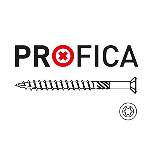 Terrassenschrauben Edelstahl 5x60mm 500 Stück von PROFICA gehärtet incl. PROFICA VA Bit Torx 25 und Leitfaden Terrassenbau - 3