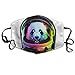 Produktbild Outdoor Mouth Mask with Design, Reusable Half Face Anti-dust Mask, Adult Space Panda Colorful Galaxy Nebula Astronaut Mouth Face Masks Women Designs Motorcycle Anti Dust Face Mouth Mask-Reusable Mens