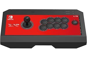 Hori Real Arcade Pro V Hayabusa, Nintendo Switch Noir, Rouge Spéciale Nintendo Switch, PC