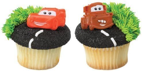 36 ~ Cars Mater &amp; McQueen Rings ~ Designer Cake/Cupcake Topper ~ New!!!!! by Quantumchaos
